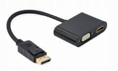 Gembird Adaptér A-DPM-HDMIFVGAF-01 DisplayPort - HDMI + VGA