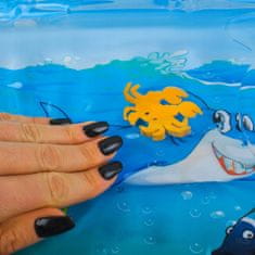 Northix Nafukovací hrací podložka, která je naplněna vodou, mořské motivy 