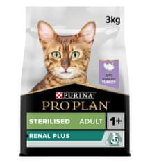 Purina Pro Plan CAT STERILISED RENAL PLUS krůta 3 kg