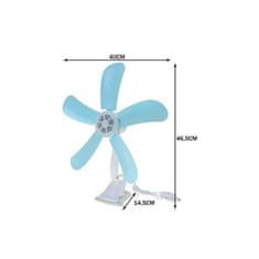 Northix Fan with Clamp - 5 Blades 