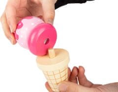 InnoVibe Small Foot Dřevěné hračky zmrzlina v kornoutku