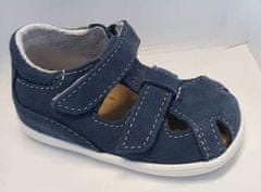 JONAP 041 S chlapecké kožené sandálky modré, velikost 25