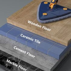 HOME & MARKER® Trojúhelníkový mop na podlahu |ANGLEMOP