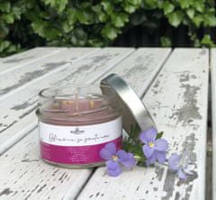Santini Cosmetics Přírodní svíčka ze včelího vosku - Ostružina s kapkou smetany