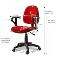 Techly Kancelářská Židle Červená