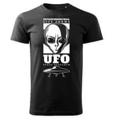 STRIKER Tričko UFO space research Barva: Černá, Velikost: S