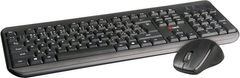 C-Tech klávesnice WLKMC-01, bezdrátový combo set s myší, černý, USB, CZ/SK