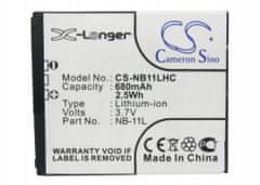 CameronSino Baterie Akumulátor Canon NB-11L / NB-11LH 680mAh Cameron Sino