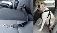 KIK Bezpečnostní pás pro psy a kočky M 40-64 cm