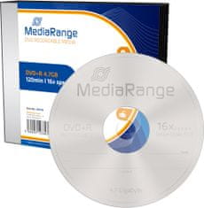 MediaRange DVD+R 4,7GB 16x, Slimcase 5ks