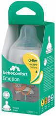 Bebeconfort Kojenecká láhev Emotion 150ml 0-6m White