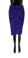 LEVNOSHOP Dámská sukně, CKS, modrá, s třpytivým vzorem, Velikosti-XXL: Černá S