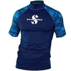pánské tričko RASHGUARD AEGEAN UPF50 XXL Námořní modrá
