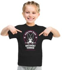 STRIKER Dětské tričko bostonský teriér Dětská velikost: 8 let