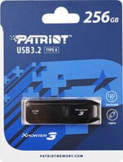 Patriot Xporter 3 256GB / USB 3.2 Gen 1 / vysouvací / plastová / černá