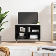 Greatstore TV skříňka černá 69,5 x 30 x 50 cm kompozitní dřevo