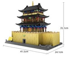Wange Wange Architect stavebnice Pevnost v průsmyku Jiayu kompatibilní 1511 dílů