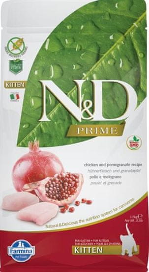 N&D PRIME Cat GF Chicken & Pomegranate Kitten 1,5 kg