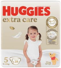 Huggies Pleny jednorázové Extra Care 5 (12-17 kg) 28 ks