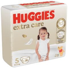 Huggies Pleny jednorázové Extra Care 5 (12-17 kg) 28 ks