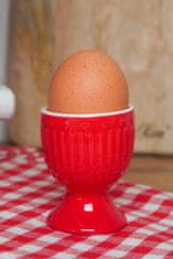 Isabelle Rose Stojánek na vajíčko porcelánový Love v červené barvě