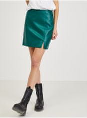 Orsay Zelená dámská koženková sukně ORSAY L
