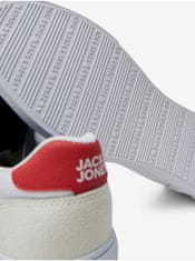Jack&Jones Bílé pánské tenisky s detaily v semišové úpravě Jack & Jones Uston 42