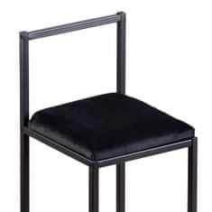 Butopêa Barová židle, černá, černé nohy, 80 cm