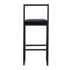 Butopêa Barová židle, černá, černé nohy, 80 cm