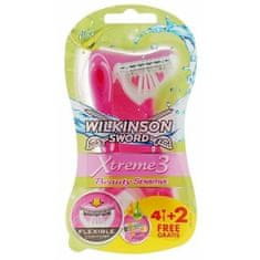 Wilkinson Sword Xtreme3 My Intuition Comfort Sensitive 4+2's jednorázové žiletky (W302321000)