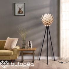 Butopêa Stojanová lampa ve tvaru lotosu, béžová, 50 cm