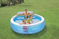 Zahradní bazén se sedátky 229x218cm Intex 57190