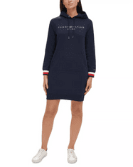 Tommy Hilfiger Dámské mikinové šaty Raglan modré XL