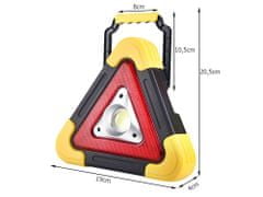 24175 Výstražný trojúhelník - svítilna, USB, 6609