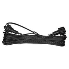 Emos Prodlužovací kabel pro spojovací řetězy Standard černý, 10 m, venkovní i vnitřní