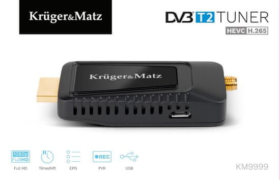 shumee KRUGER & MATZ DECODER DVB-T2H.265 HEVC MINI KM9999