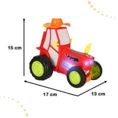 WOWO RC Traktor s Dálkovým Ovládáním Skákací a Taneční Zvukové Efekty
