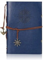 Korbi Malý diář, cestovní zápisník, modrý diář, A7