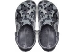 Crocs Classic Printed Camo Clogs pro muže, 46-47 EU, M12, Pantofle, Dřeváky, Slate Grey/Multi, Šedá, 206454-0IE