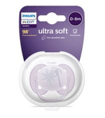 Philips Avent Šidítko Ultrasoft Premium 0-6m fialová, 1 ks