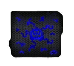 C-Tech Herní podložka pod myš ANTHEA CYBER BLUE, 320x270x4mm, obšité okraje