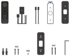 Ubiquiti Video zvonek UniFi Protect UVC-G4 Doorbell Pro, Duální kamera, 5Mpx 24fps s Infra + 8Ppx 2fps