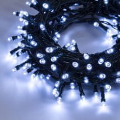 AUR Venkovní vánoční řetěz 50m (500 LED) -Studená Bílá