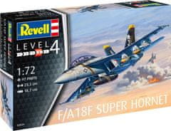 Revell F/A18F Super Hornet, ModelSet letadlo 63834, 1/72