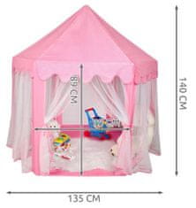 Kruzzel Růžový stan pro děti N6104