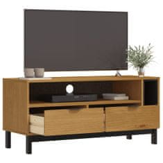 Greatstore TV skříňka FLAM 110 x 40 x 50 cm masivní borové dřevo