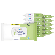 HiPP Babysanft čistící vlhčené ubrousky Obličej & Ruce 12 x 20 ks