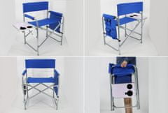 SEFIS Basic kempingová rozkládací židle se stolkem a držákem nápojů - Barva : Zelená