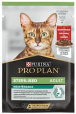 Purina Pro Plan Cat STERILISED hovězí ve šťávě 26x85 g