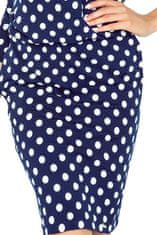 Amiatex Dámské šaty 430-1 + Ponožky Gatta Calzino Strech, tmavě modrá, S